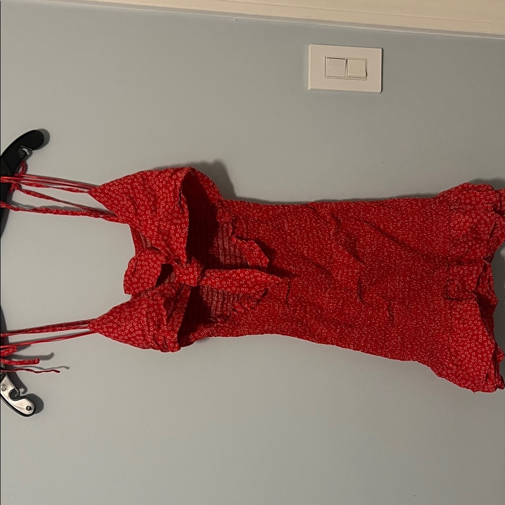Elegant Red Mini Dress